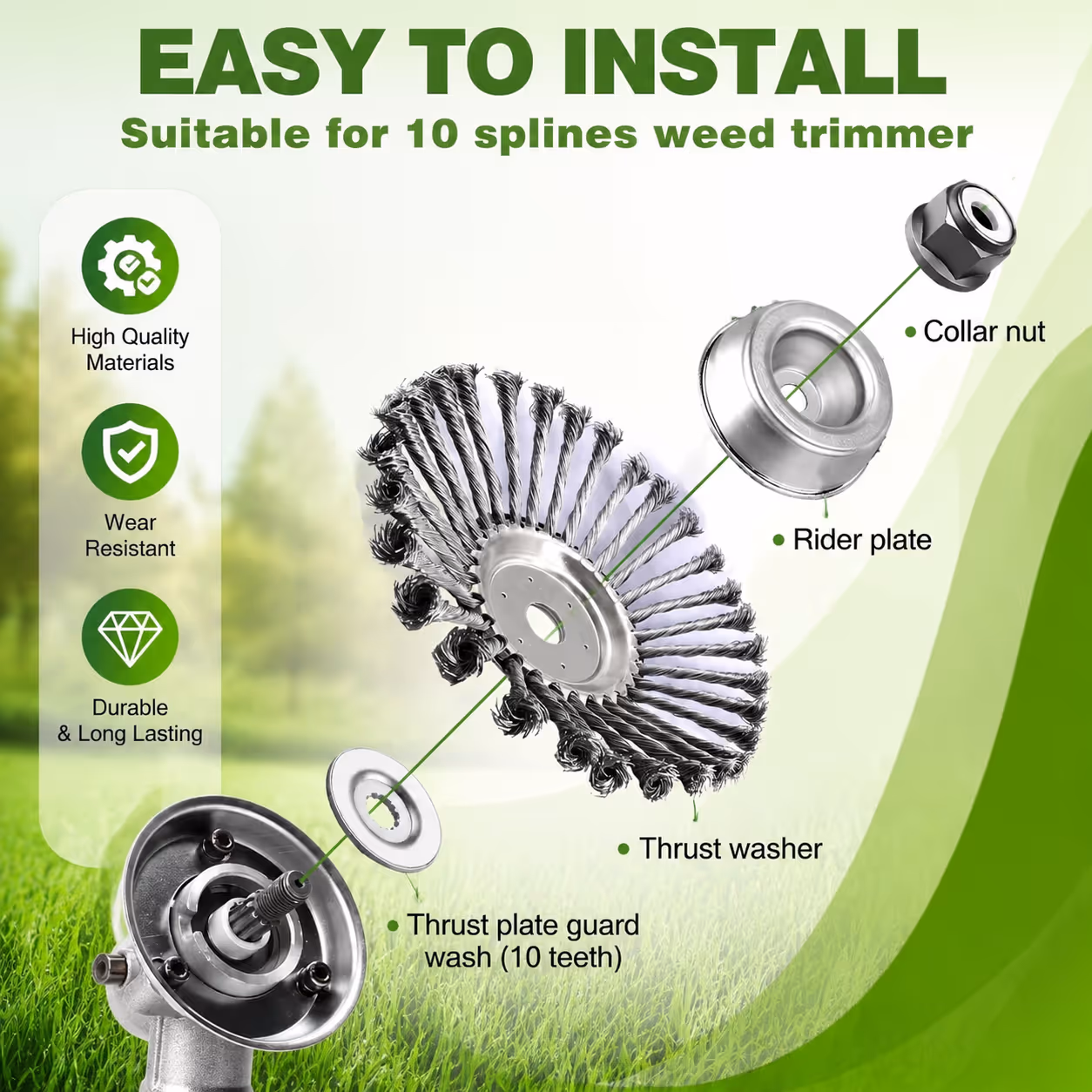 Heavy-duty string trimmer replacement head